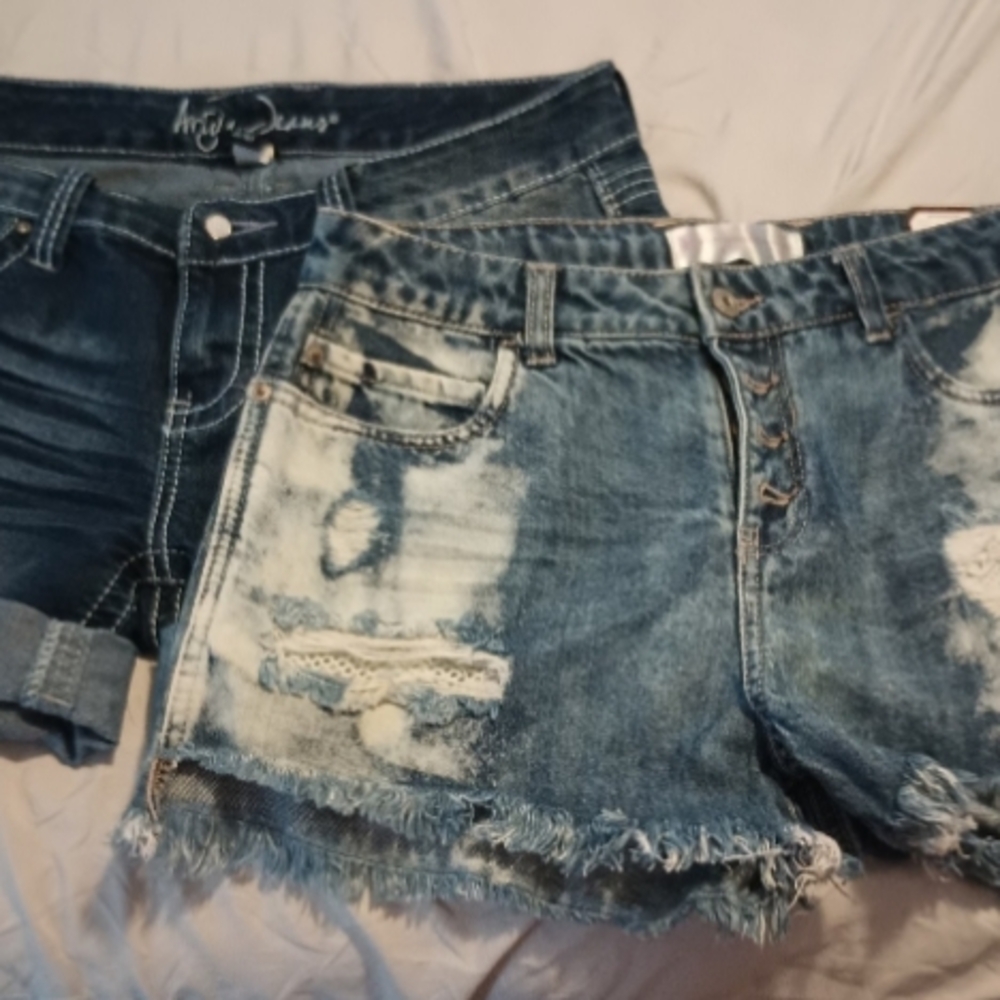 Women's Blue Denim Shorts Bundle Size 9